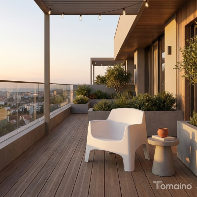 Poltrona da giardino in plastica Ibiza