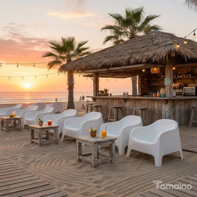 Poltrona da giardino in plastica Ibiza