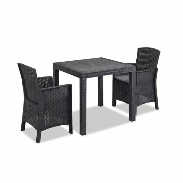 Tavolo e sedie da giardino in Rattan - Set Malibu 2