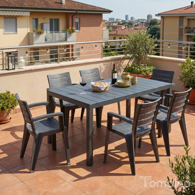 Sedia Emma in plastica per esterno