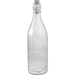 Set 6 Bottiglie di Vetro per Acqua 1lt