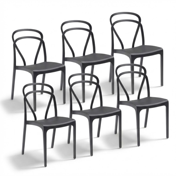 Sedia Vague interno e esterno in plastica