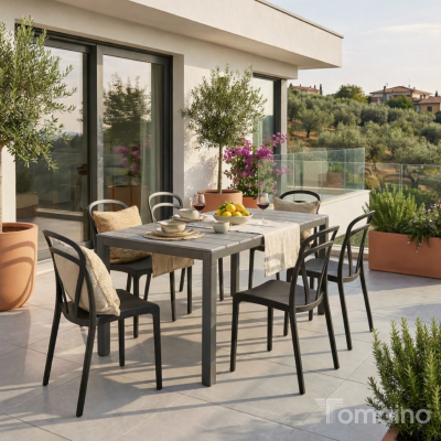 Sedia Vague interno e esterno in plastica