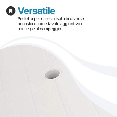 Tavolo da giardino in plastica rettangolare - Marshall