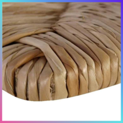 Sedile ricambio paglia per sedia Venezia, telaio fondo in legno