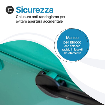 Pattumiera per raccolta differenziata in starda