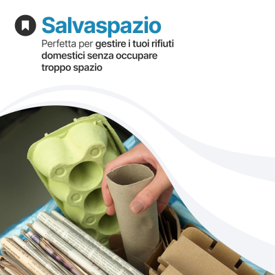 Pattumiera per raccolta differenziata in starda