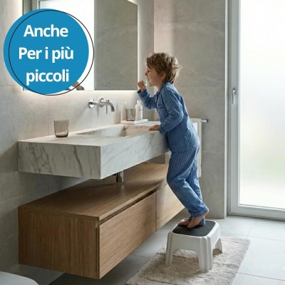 Sgabello Antiscivolo Bagno e Cucina in Plastica 150 kg