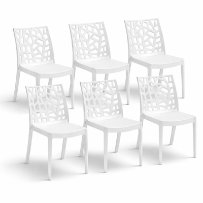 Sedia Matrix in Polipropilene Rinforzato – Impilabile da Esterno, Resistente UV, Made in Italy