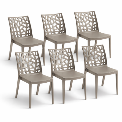 Sedia Matrix in Polipropilene Rinforzato – Impilabile da Esterno, Resistente UV, Made in Italy