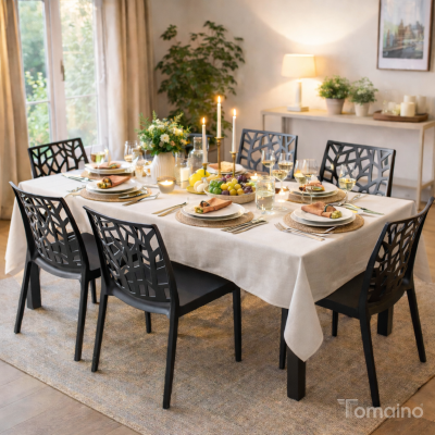 Sedia Matrix in Polipropilene Rinforzato – Impilabile da Esterno, Resistente UV, Made in Italy