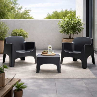 Salotto da Giardino Ibiza 2 Posti Tortora | Set Esterno Resistente