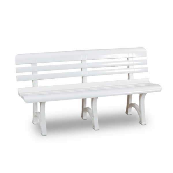 Panchina da Giardino Olimpia 3 Posti in Plastica 145 cm