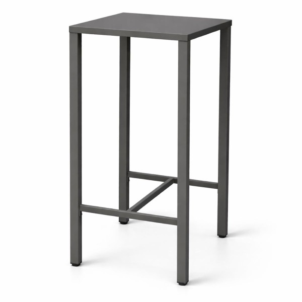 Tavolo Alto Iseo 70x70 in acciaio