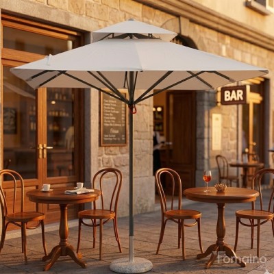 Ombrellone 4x4 in Alluminio Push Up | Contract e Giardino