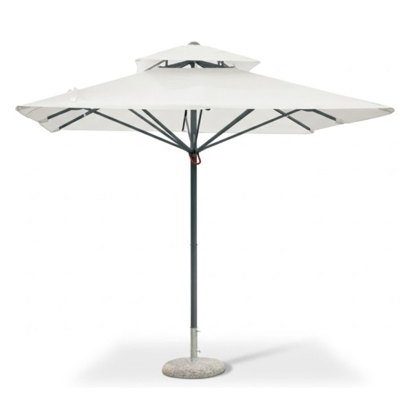 Ombrellone palo centrale 4x4 in alluminio Push Up - E5050