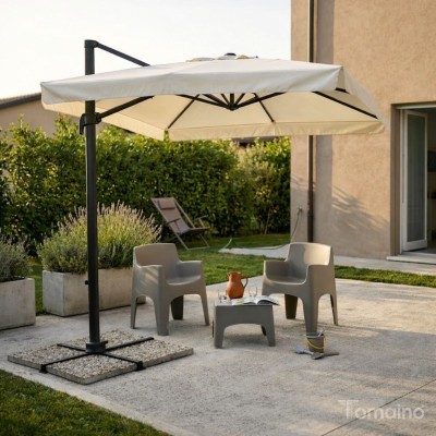 Ombrellone Palo Laterale 3x2 Bordighera | Rettangolare Giardino