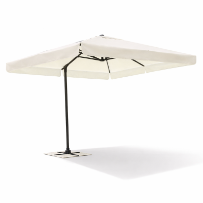 Ombrellone rettangolare 3×3 a palo laterale in alluminio con maniglione e telo 240gr resinato ecrù – Bordigehra