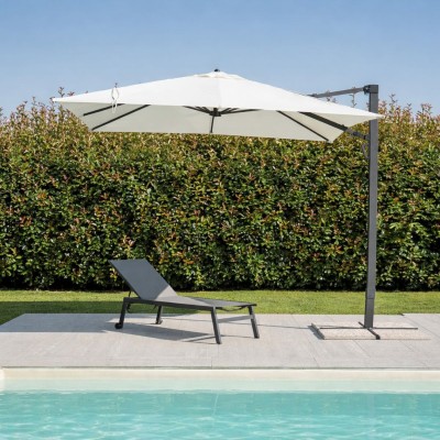 Ombrellone da giardino 3×4 rettangolare in alluminio - 5073