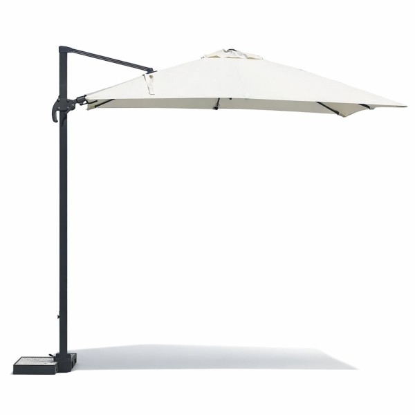 Ombrellone 3x3 palo laterale California base decentrata - 5064