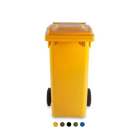 Bidone Contenitore MAX LT.120 con coperchio e ruote – GIGANPLAST