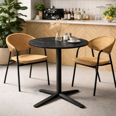 Basamento per piano tavolo Bar - BA006 ghisa e acciaio