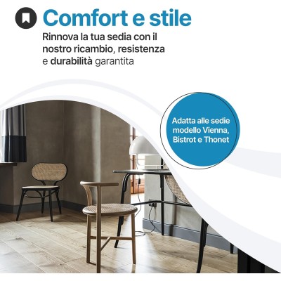 Ricambio Seduta Sedia Vienna 40 cm | Fondello Rotondo