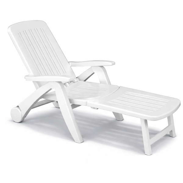 Lettino Prendisole in Plastica da Giardino Cancun