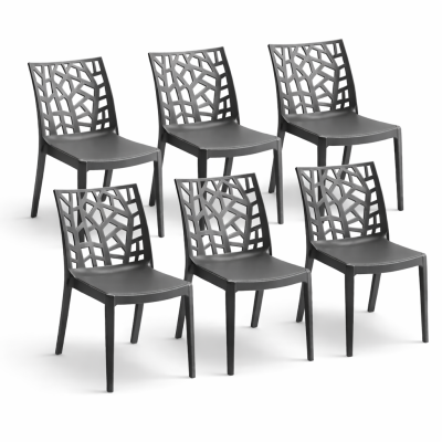 Sedia Matrix in Polipropilene Rinforzato – Impilabile da Esterno, Resistente UV, Made in Italy