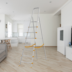 Scala in alluminio pieghevole 3 4 5 6 7 8 gradini