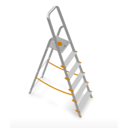 Scala in alluminio pieghevole 3 4 5 6 7 8 gradini