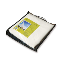 Vela ombreggiante triangolare 3,6mt x 3,6mt in poliestere 180gr ecrù – VE10 – Tomaino