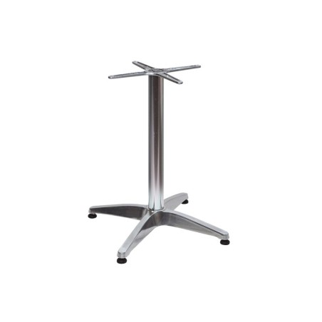Basamento per tavolo bar in alluminio con gamba centrale e 4 piedi – BA001/N – Tomaino
