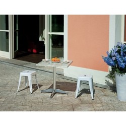 Basamento per tavolo bar in alluminio con gamba centrale e 4 piedi – BA001/N – Tomaino