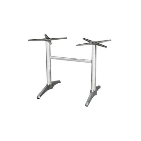 Basamento doppio per piano tavolo da bar  120×80 alluminio