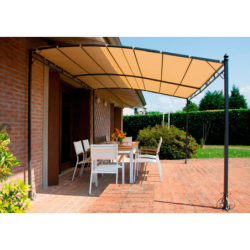 Pergola da giardino 3x4mt gazebo da parete rettangolare GAZ361