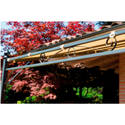Pergola da giardino 3x4mt gazebo da parete rettangolare GAZ361