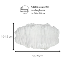 Copricalorifero in tessuto elasticizzato termosifone da 30 a 100cm