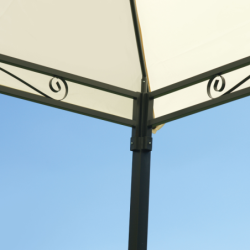 Gazebo da giardino 3×3, in ferro telo ecrù 180gr, GAZ365