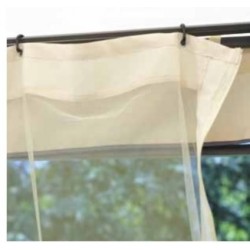 Gazebo da giardino rettangolare in ferro 3×4, telo 210gr, kit tende e zanzariere, GAZ372 – Tomaino