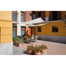 Vela ombreggiante quadrata 3×3 mt in poliestere 180gr telo ombra – VE12 – Tomaino