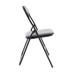 Sedia pieghevole in ferro imbottita salvaspazio seduta ecopelle 78 x 44 x38cm – TOMAINO