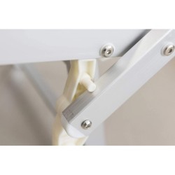 Lettino prendi sole da giardino in alluminio e textilene 186x61x38cm con tettuttuccio pieghevole -mare – piscina – campeggio – T