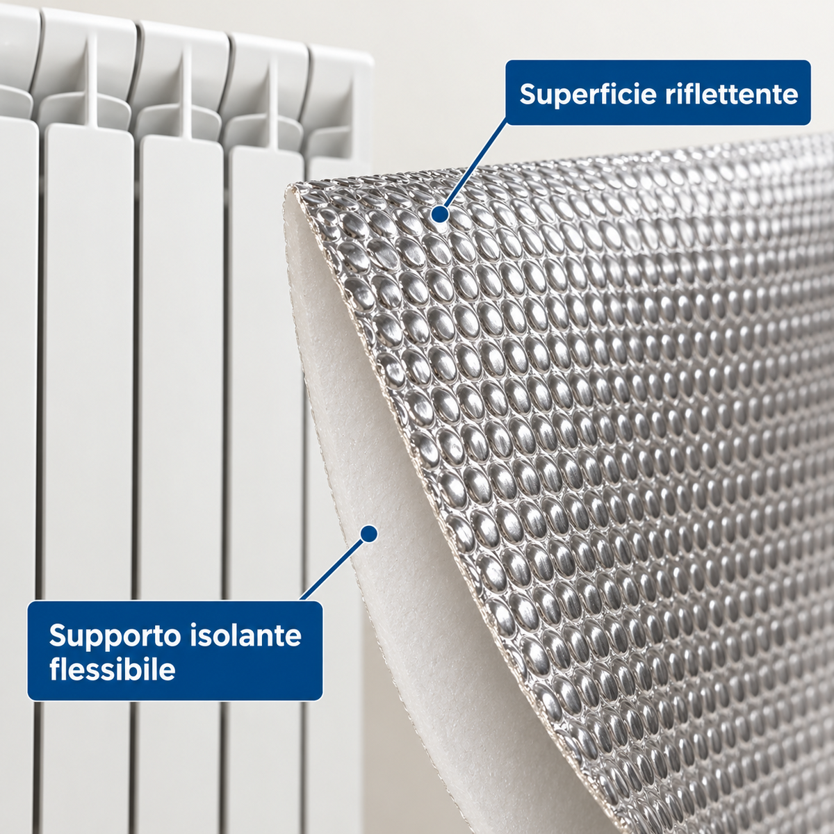 Pannello Termoriflettente per calorifero e Termosifoni 100×70 cm