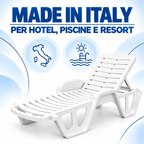 Lettino fisso piscina made in italy