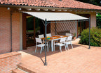 Pergola da giardino 3x4mt gazebo da parete rettangolare GAZ361