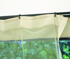 Gazebo in ferro quadrato 3×3, telo 210gr, kit tende e zanzariere, GAZ371 – Tomaino