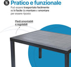 Tavolo da giardino in plastica Houston
