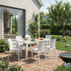 Sedia da giardino in plastica Virginia effetto rattan