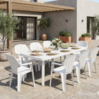 Sedia da Giardino in Plastica Impilabile Alta